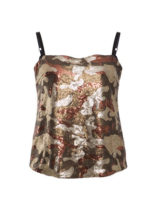 Pailletten Top Glam on me Camouflage