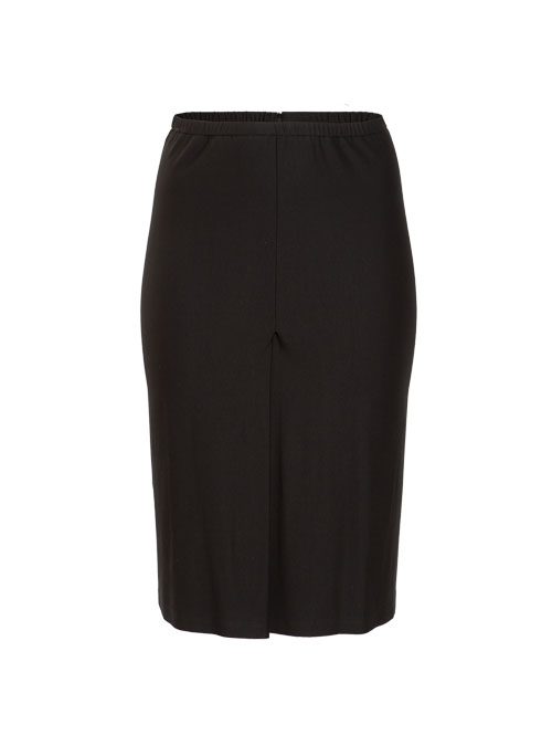 Lola Skirt, Folded Cut, 70s Length, Black