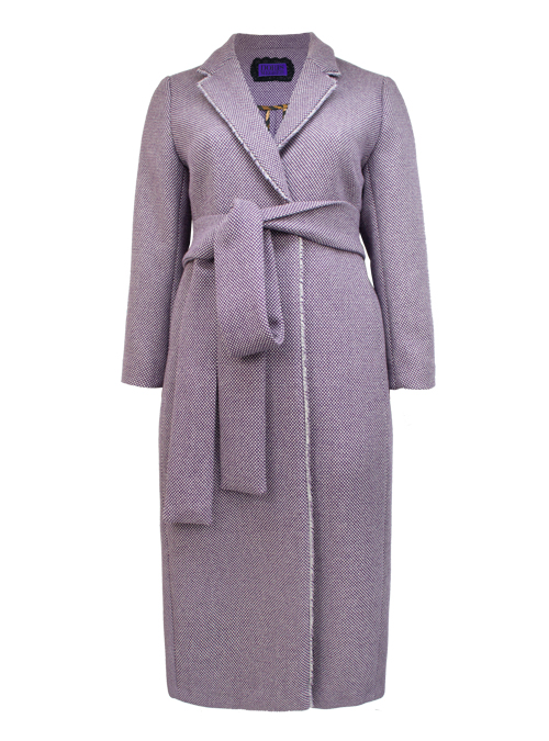 Contemporary Layer Coat, Wool, True Lilac