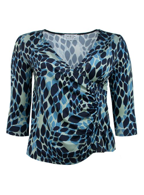 Curvy Wrap Shirt Deluxe, Refined Graphic