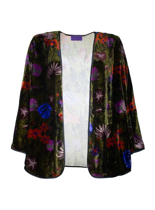 Grace Jacket Velvet Notturno Florale