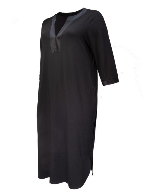 Tunique Dress, Black Temptation, Jersey & Silk, Doris Megger