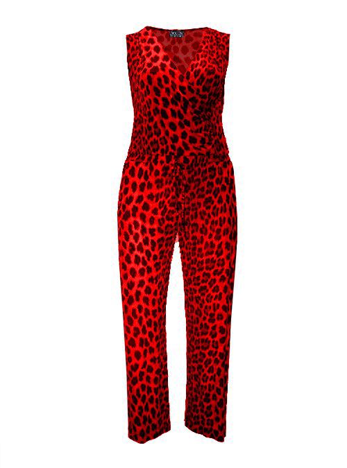 Premium Jumpsuit, Wrap Look, Rosso intenso, Leo, One for all