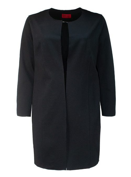 Long Frock Coat, Heavy Jersey, Irresistable Black